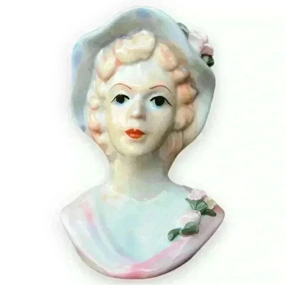 Vintage Lady Head Vase Enesco Reproduction “Sophisticated Lady”